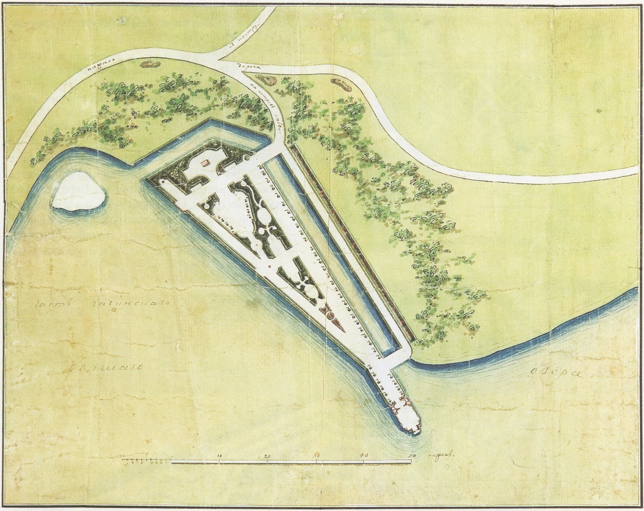 ガッチナ公園の愛の島の計画 作： 不明不明