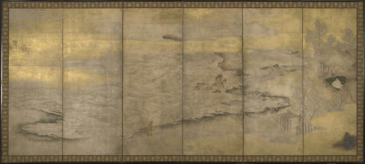 日本人、桃山時代（1573-1615）-沖ノ島の亡命天皇 作： 不明不明