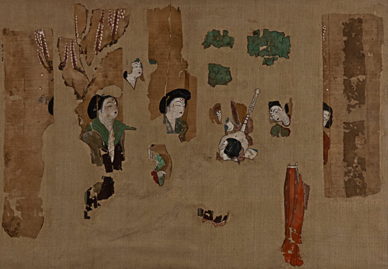 庭の女性 作： 不明不明
