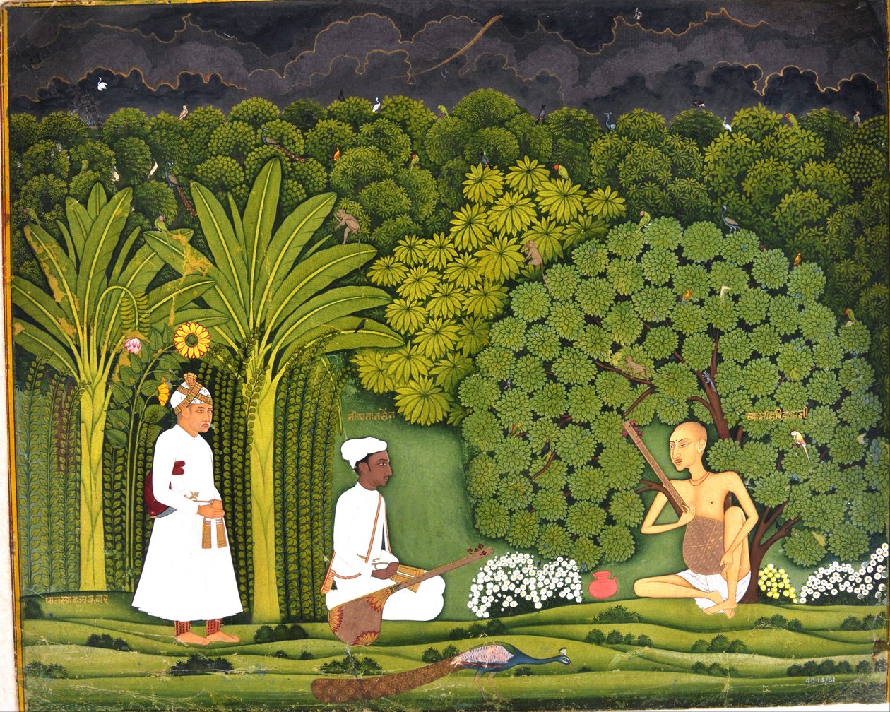 VrindavanaのTansenとAkbarのSwami Haridasa 作： 不明不明