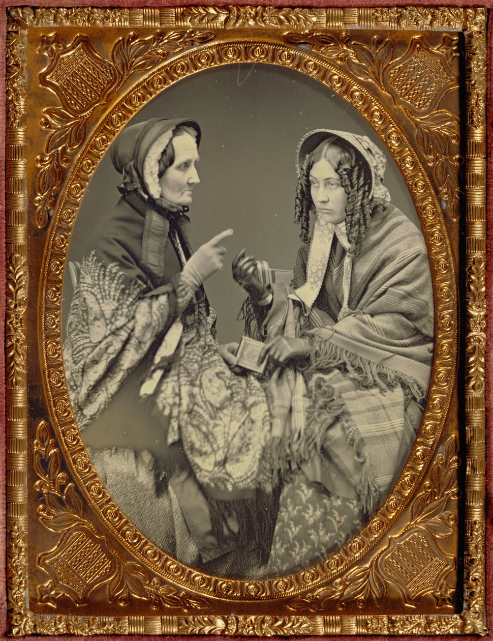 不明なメーカー、アメリカ人-（Portrait of Two Actresses） 作： 不明不明