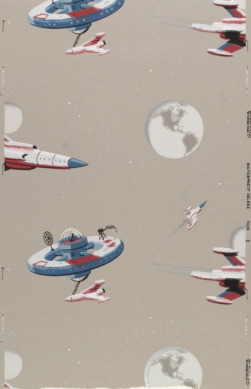 宇宙ステーションとロケットの壁紙 作： 不明不明