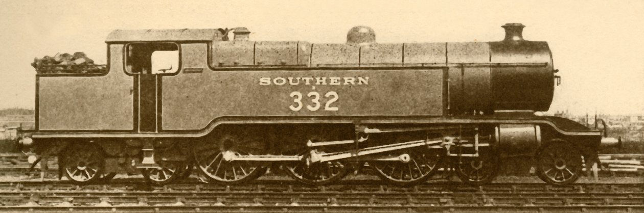 4-6-4バルト海戦車エンジン、南部鉄道、1930年。 作： 不明