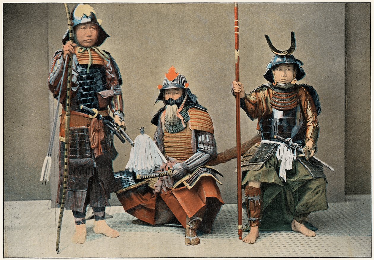 侍のグループ、c1890 作： 不明