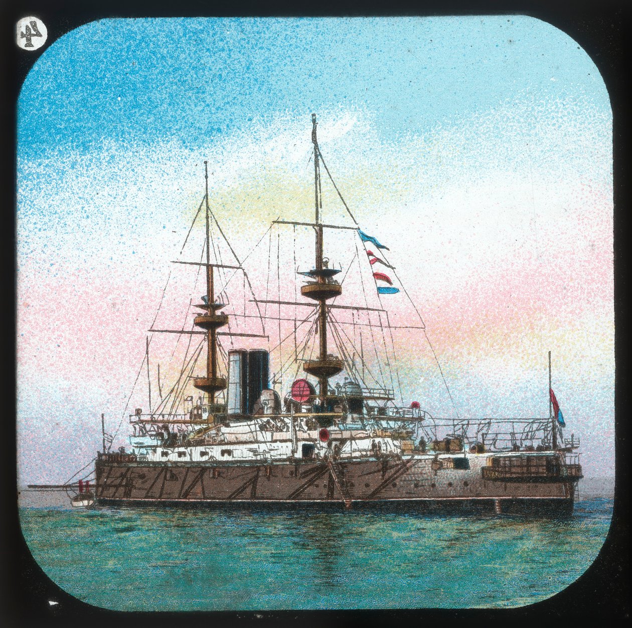 現代の戦艦-HMS Jupiter、c1900。 作： 不明