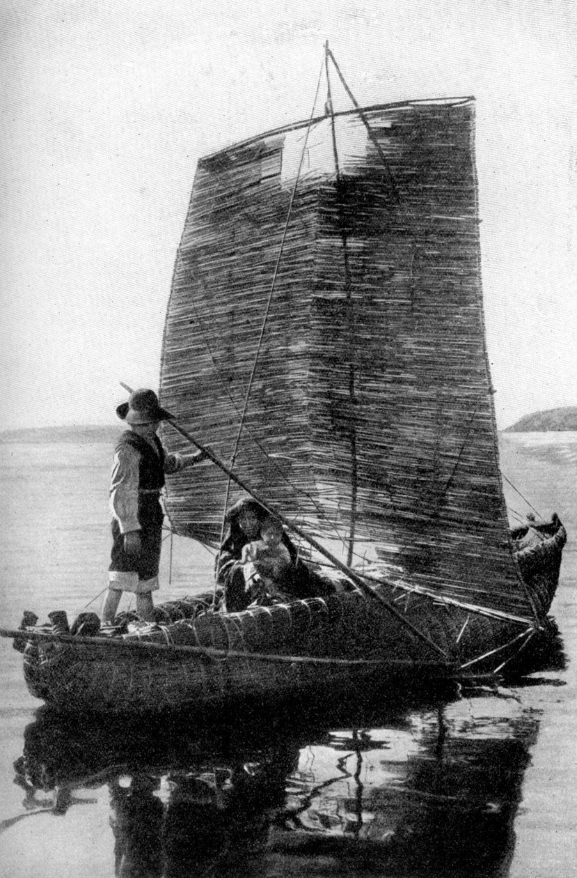 リードバルサ帆船、ボリビア、1922年 作： 不明