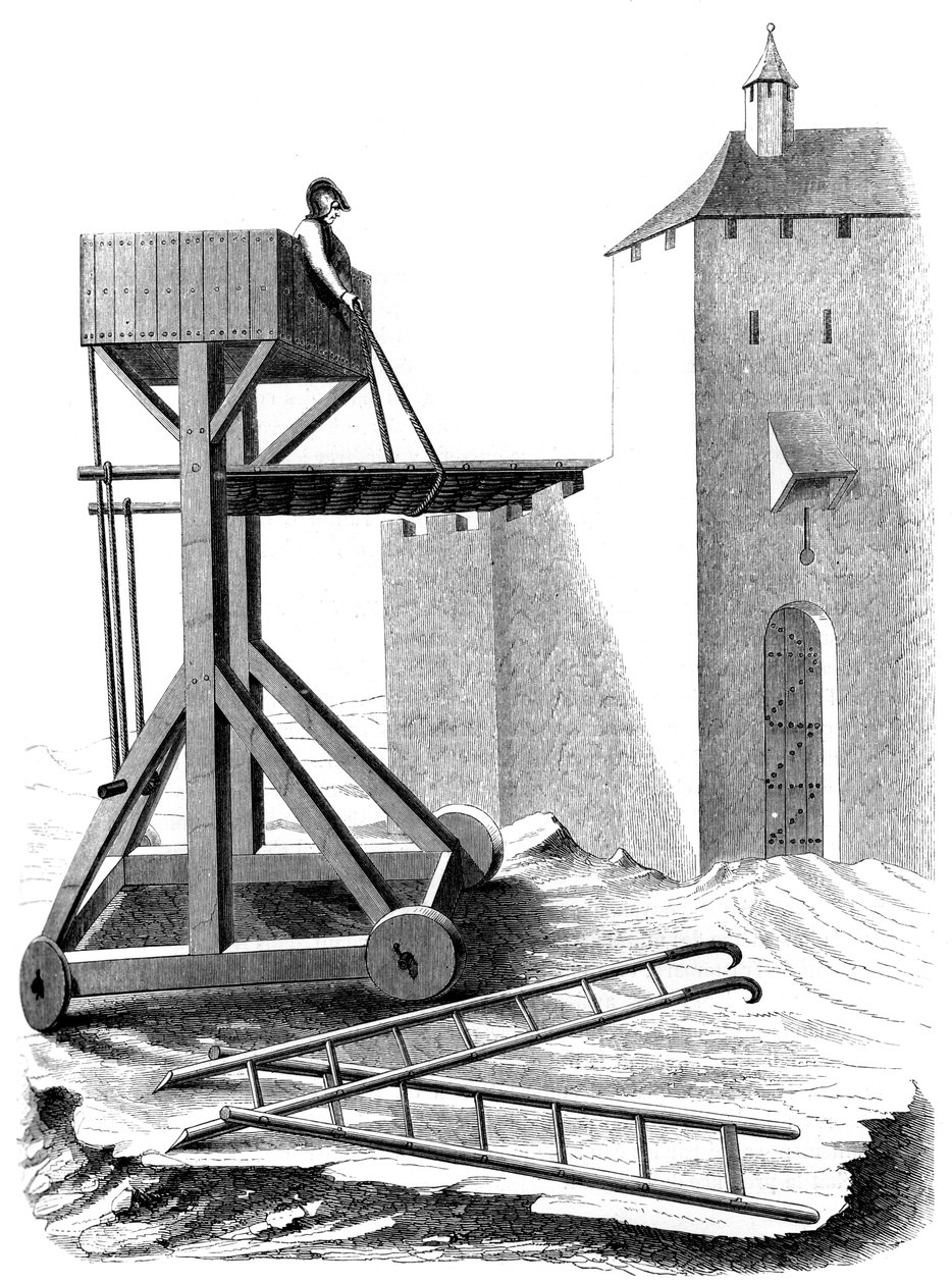包囲攻撃プラットフォーム、15世紀1849 作： 不明
