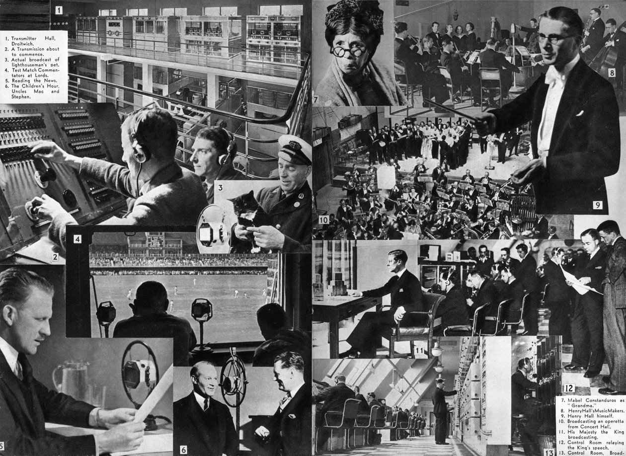 BBCへの訪問、1937 作： 不明