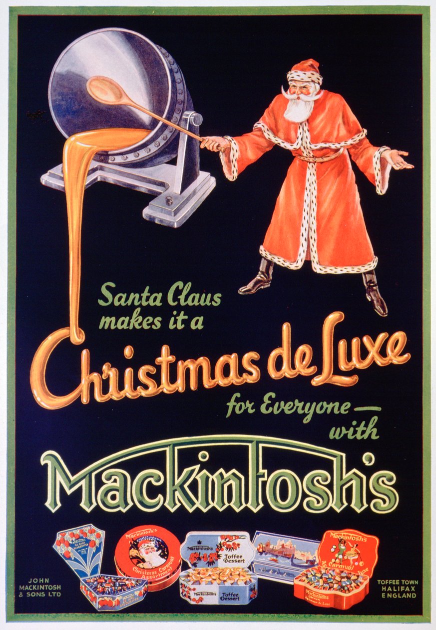 マッキントッシュのタフィーの広告、1934 作： 不明