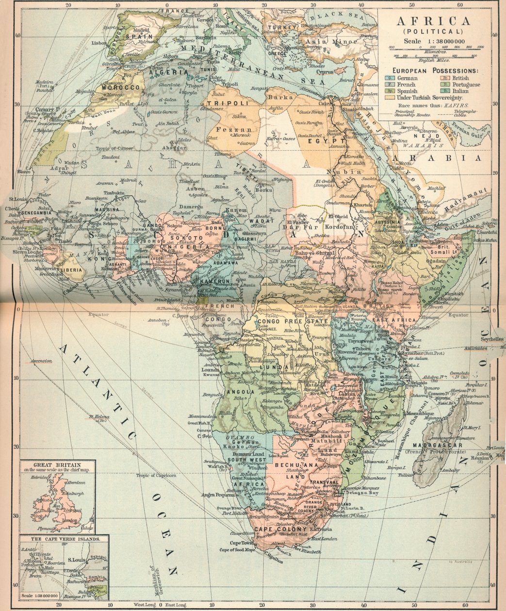 アフリカ政治、1902年、1903年 作： 不明