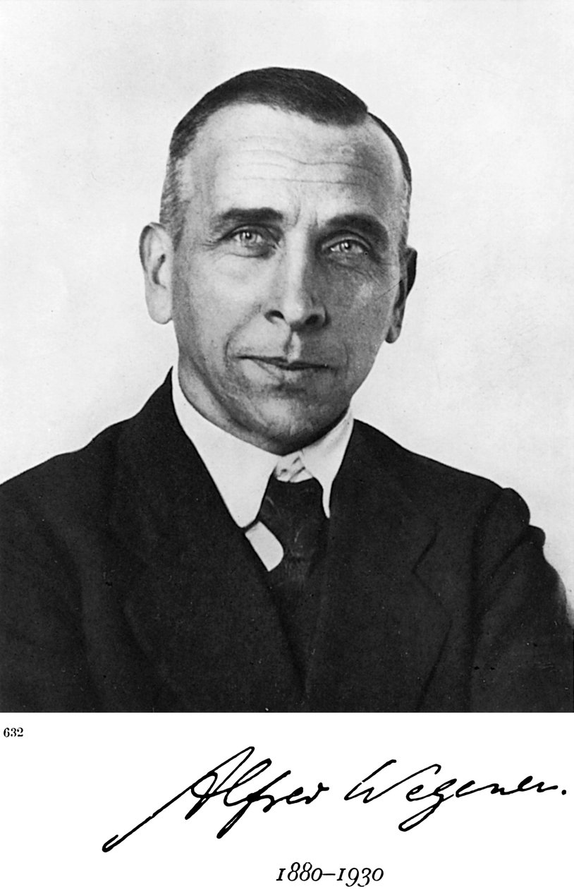 Alfred Lothar Wegener、ドイツの地球物理学者、気象学者 作： 不明