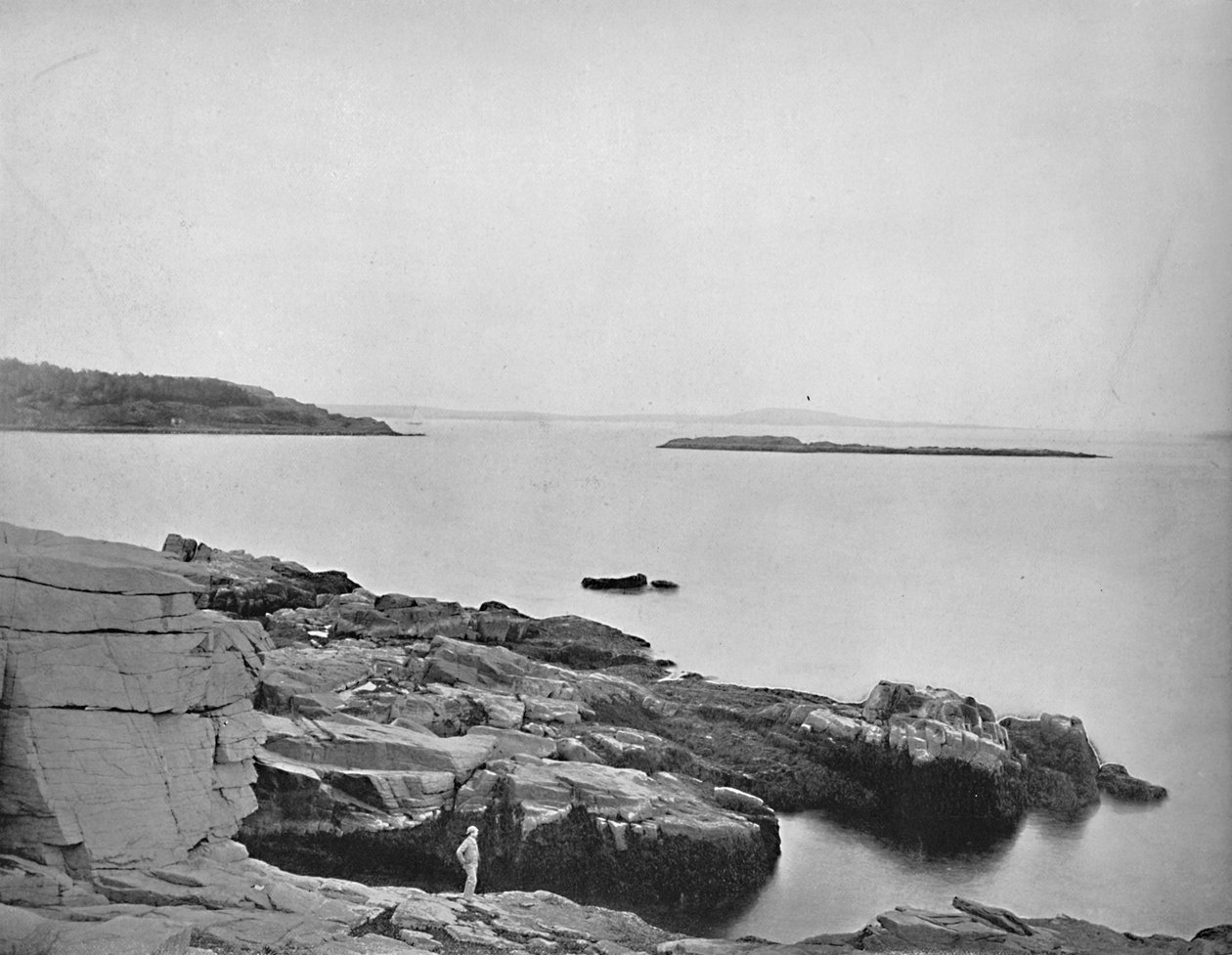 海岸沿い、メイン州バーハーバー、c1897。 作： 不明