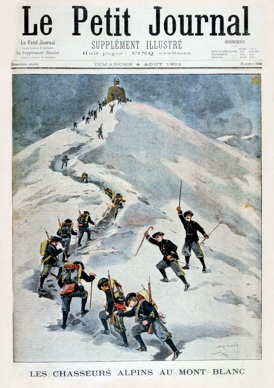モンブランのアルペンハンター、1901年 作： 不明