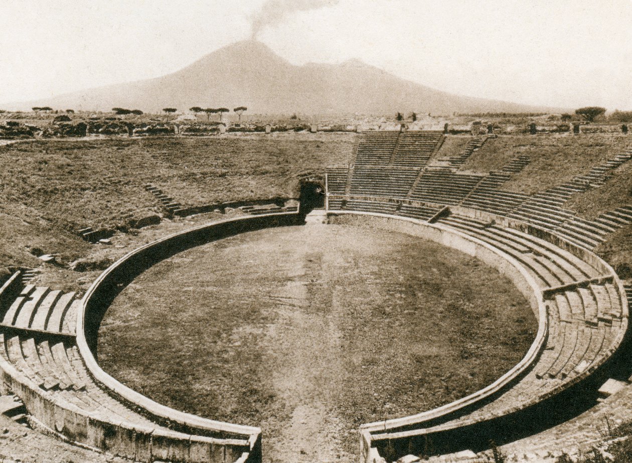 アンフィテアトロ、ポンペイ、イタリア、c1900年代 作： 不明