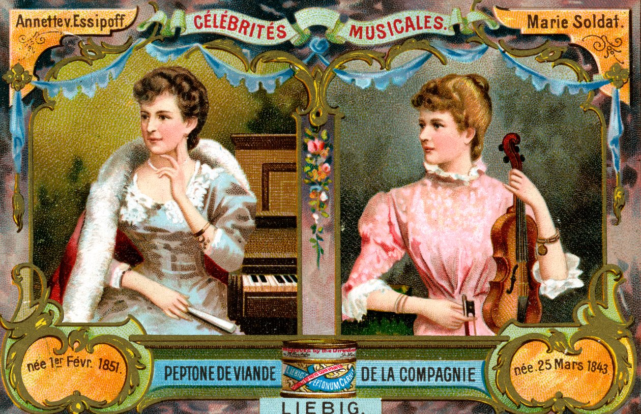 アネット・フォン・エシポフとマリー・ソルダー、c1900 作： 不明