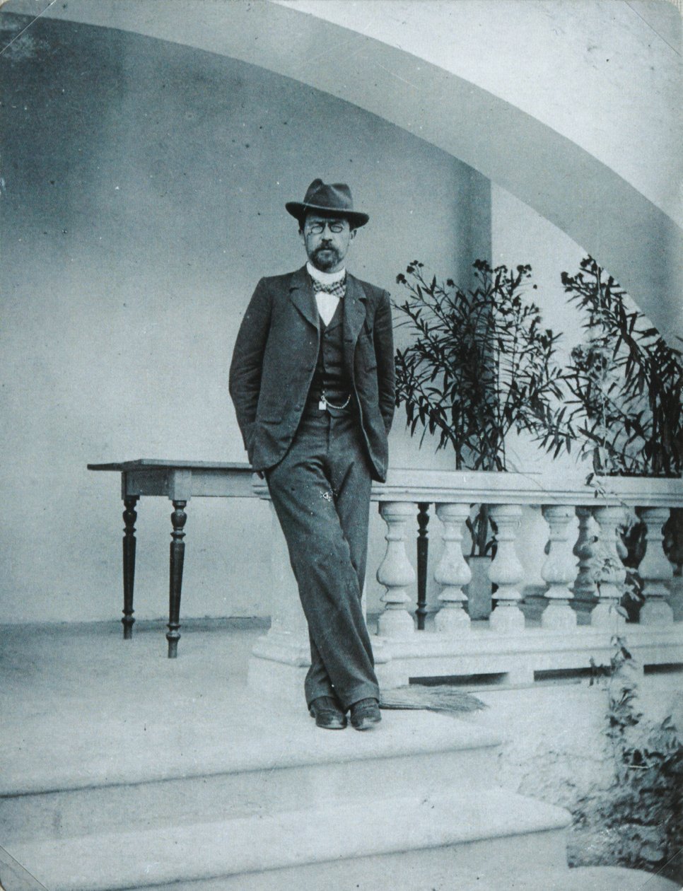 ヤルタのアントン・チェーホフ、1899〜1900年 作： 不明