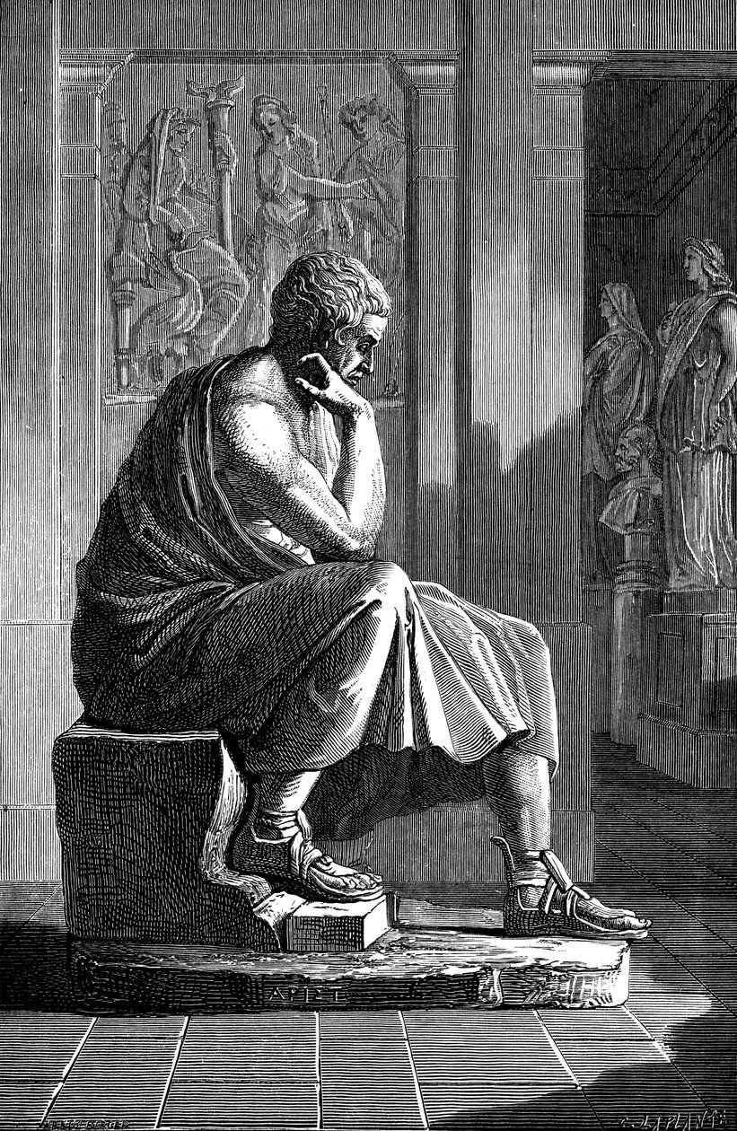 アリストテレス384-322 BC、古代ギリシャの哲学者および科学者 作： 不明