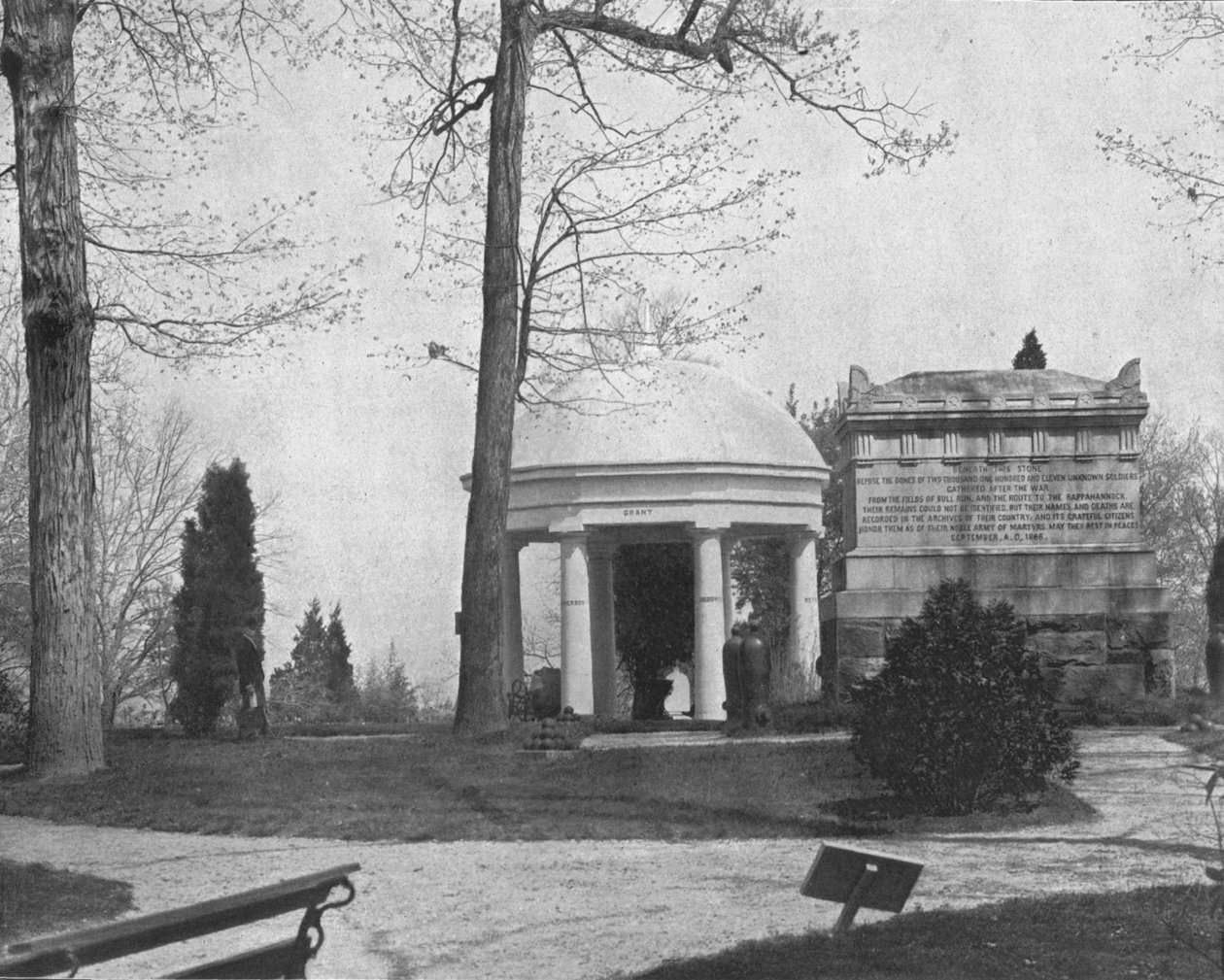 アーリントン国立墓地、バージニア州、米国、c1900。 作： 不明