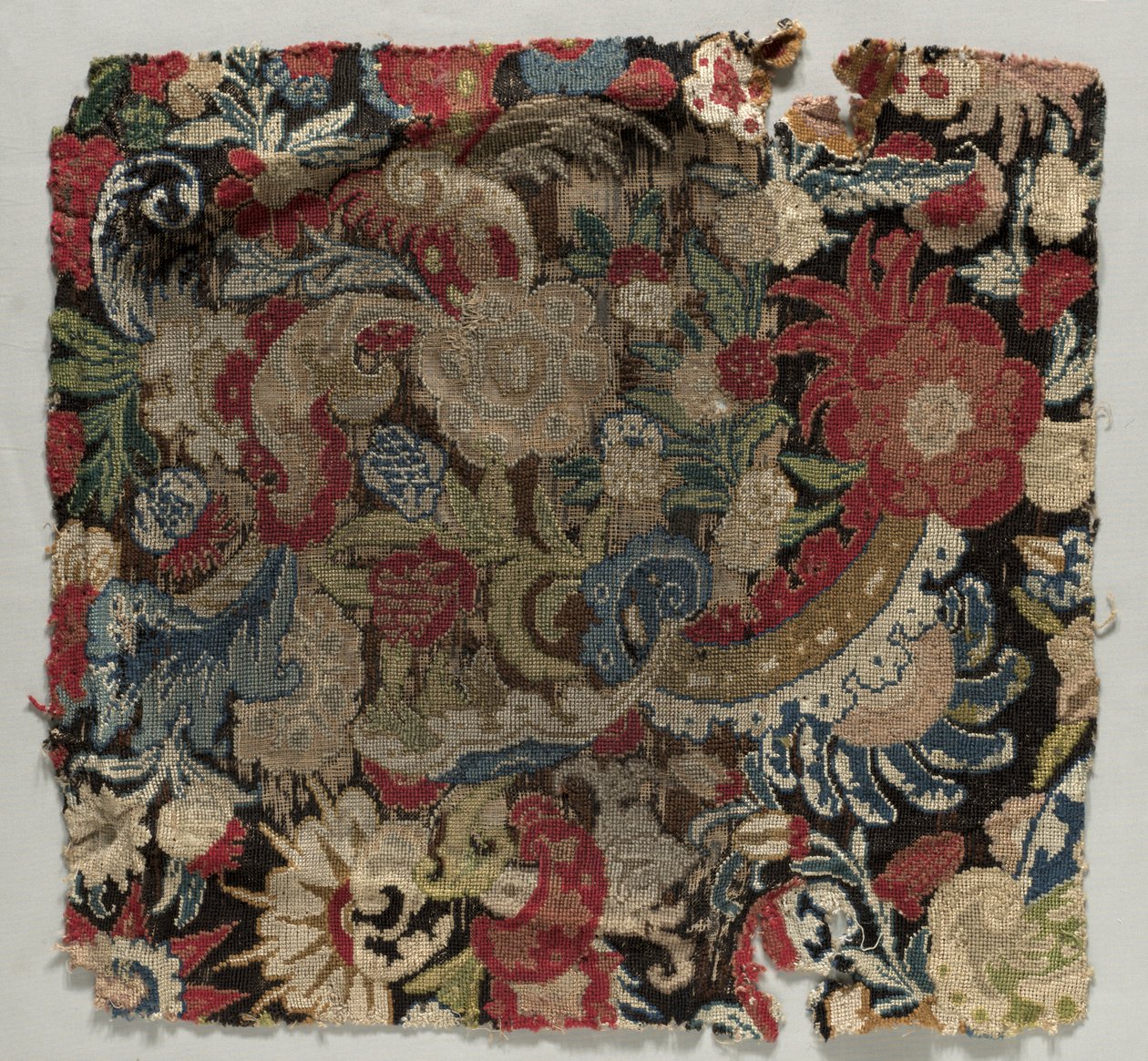 アームチェア用シートカバー、1685-1690。 作： 不明