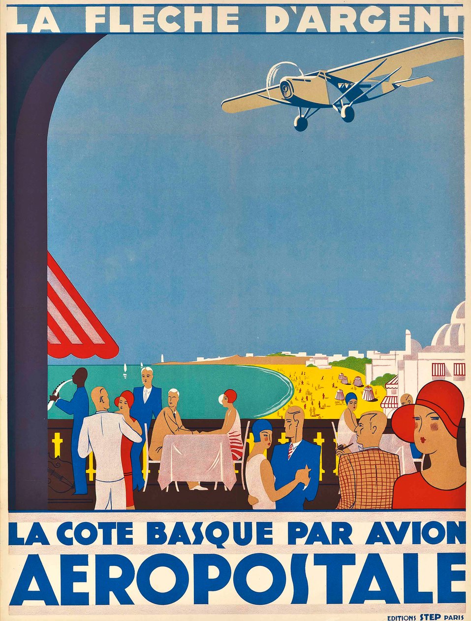 Aéropostaleです。バスク海岸、1928-1930年頃。 作： 不明