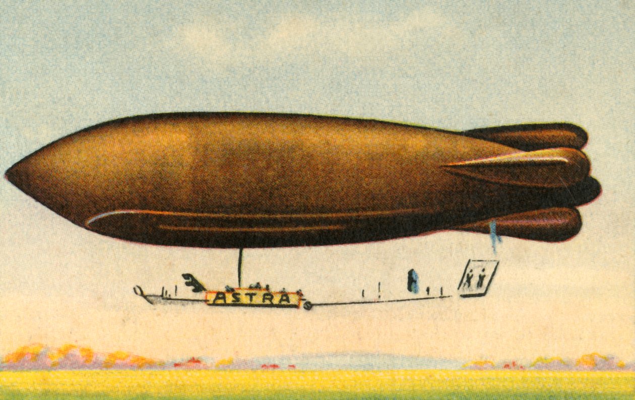 アストラアジュバントロイ飛行船、1911年、1932年。 作： 不明