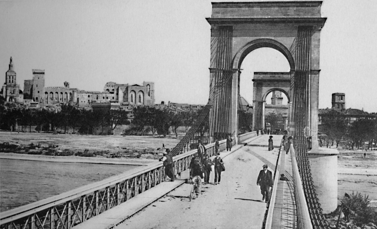 アビニョン-吊り橋、c1925 作： 不明