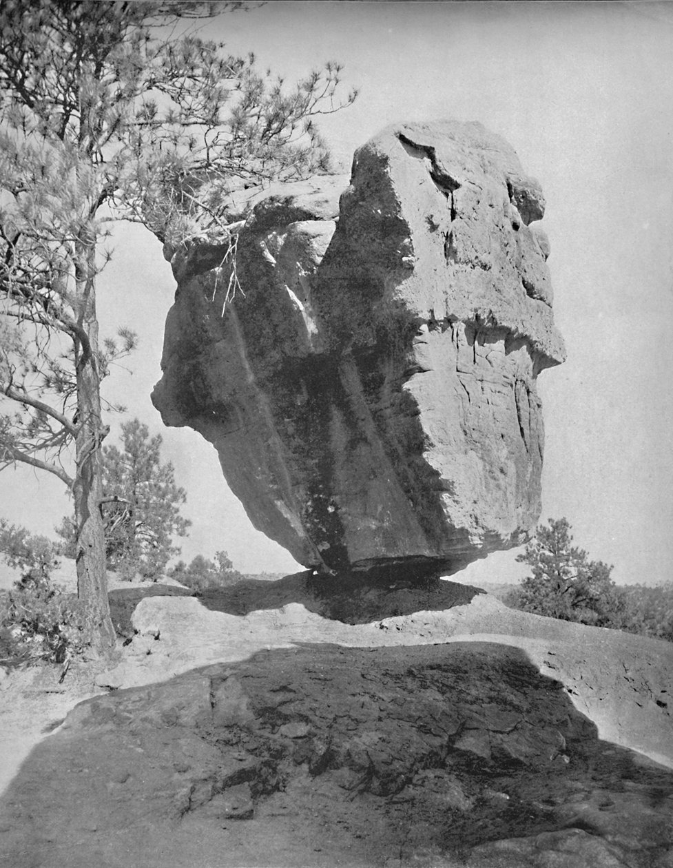 バランスのとれたロック、神々の庭、大佐、c1897。 作： 不明