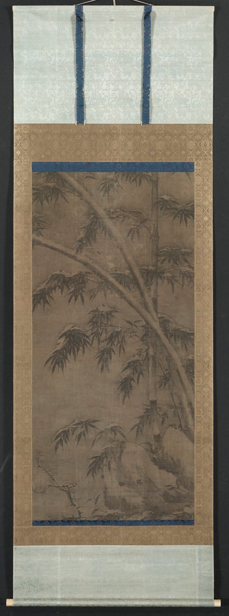 四季の竹：冬、1279年から1368年。 作： 不明
