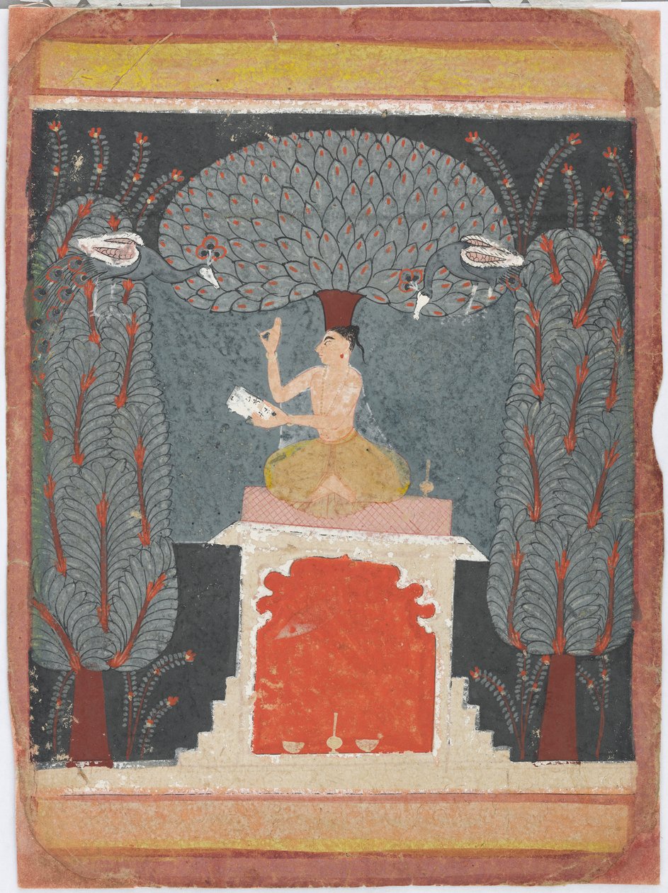 ラガマラ シリーズのベンガル ラジーニ、Ka. 1650年。 作： 不明