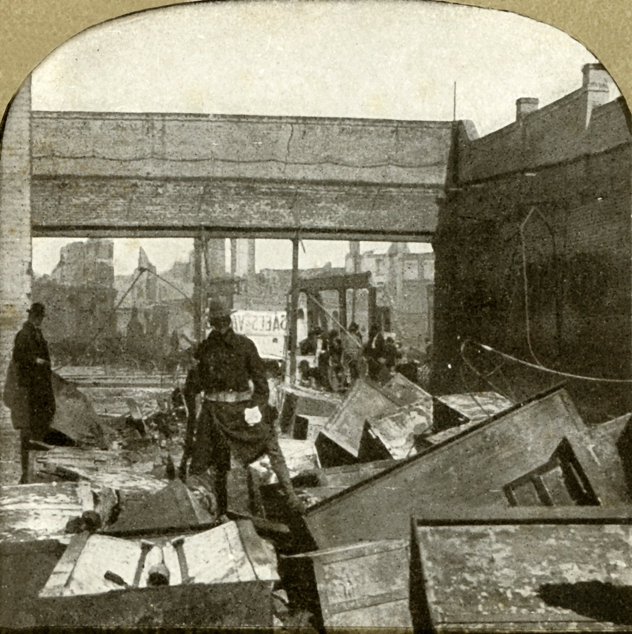 守られている銀行金庫、1906。 作： 不明