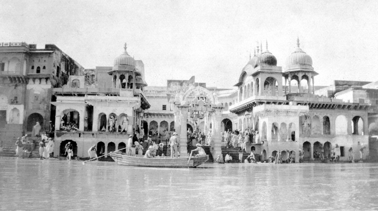入浴ガーツ、マトゥラ、インド、1916年〜1917年 作： 不明