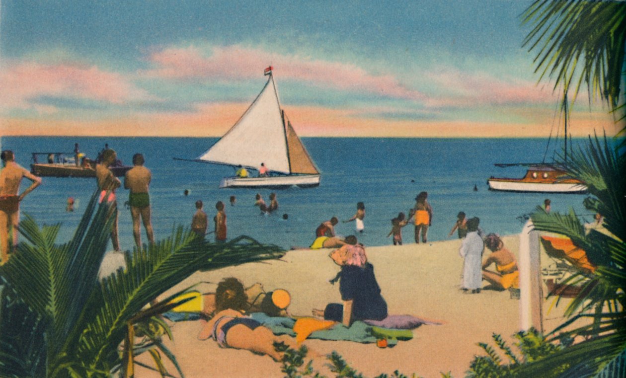 プラドマーのビーチ。バランキージャ、c1940から20分 作： 不明