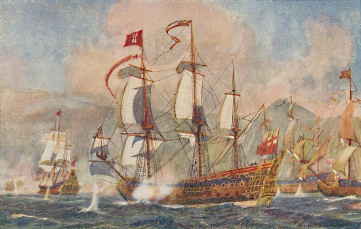 17世紀のイギリス軍艦、1924年 作： 不明