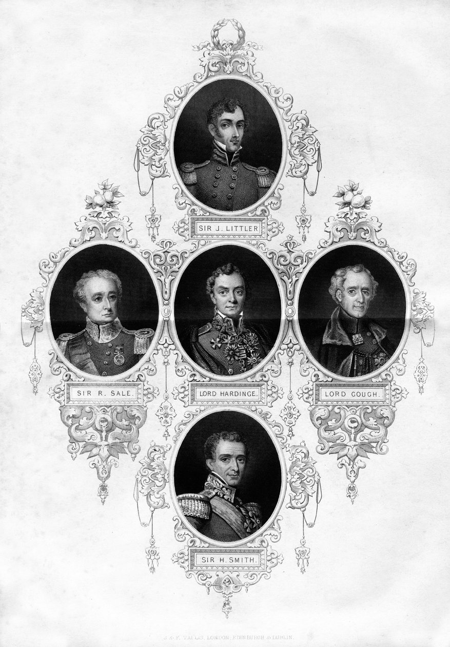 1837年のイギリス軍のフィギュアとフィールドマーシャル 作： 不明