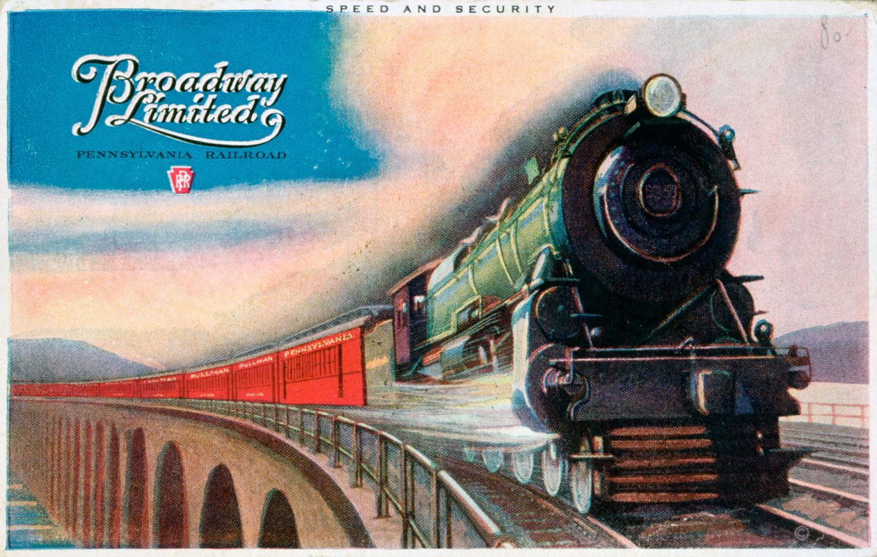 ブロードウェイリミテッド、ペンシルバニア鉄道、1927年 作： 不明