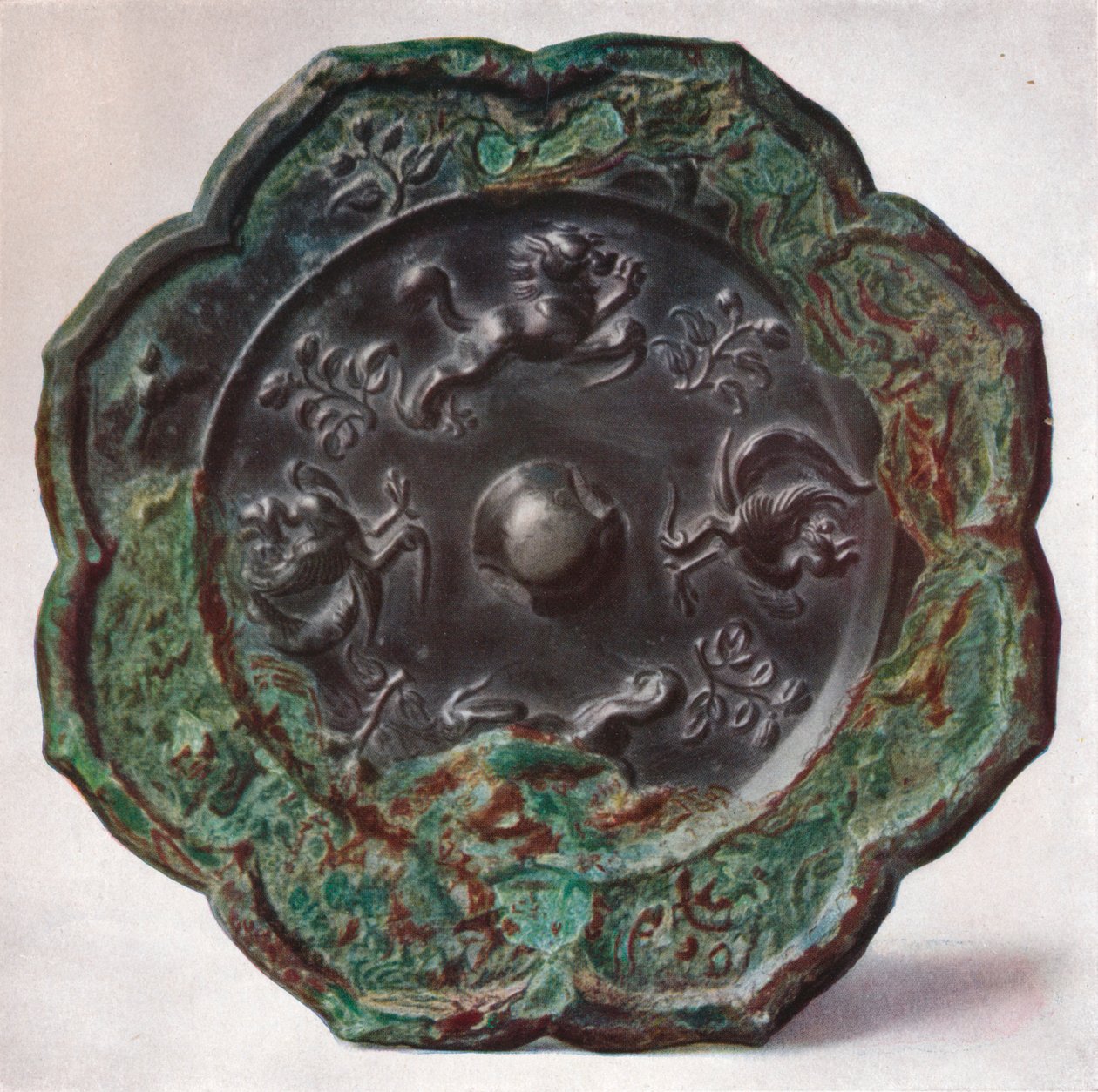 ブロンズミラー：TAng Dynasty、618-907 作： 不明
