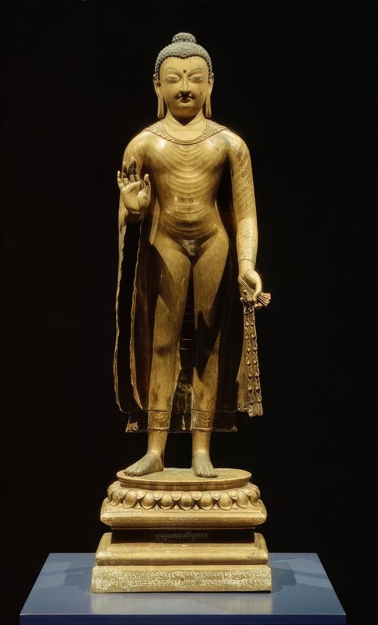 釈迦牟尼仏-彫刻・7世紀 作： 不明