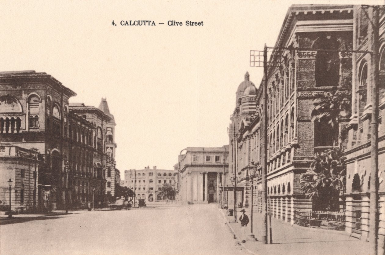 カルカッタ-クライヴストリート、c1900 作： 不明