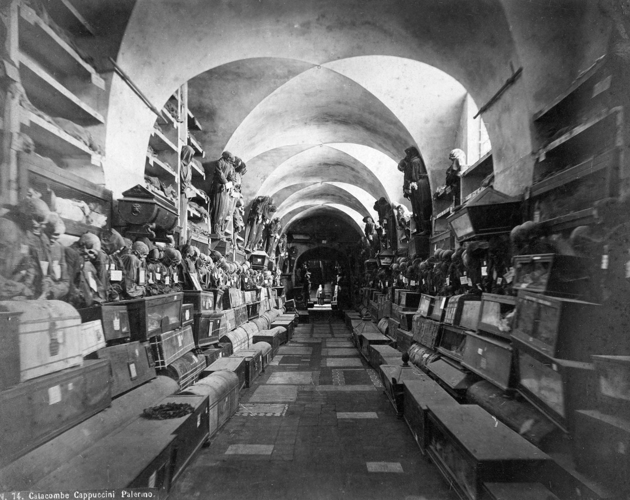 カプチンのカタコンベ、パレルモ、イタリア、c1910s 作： 不明