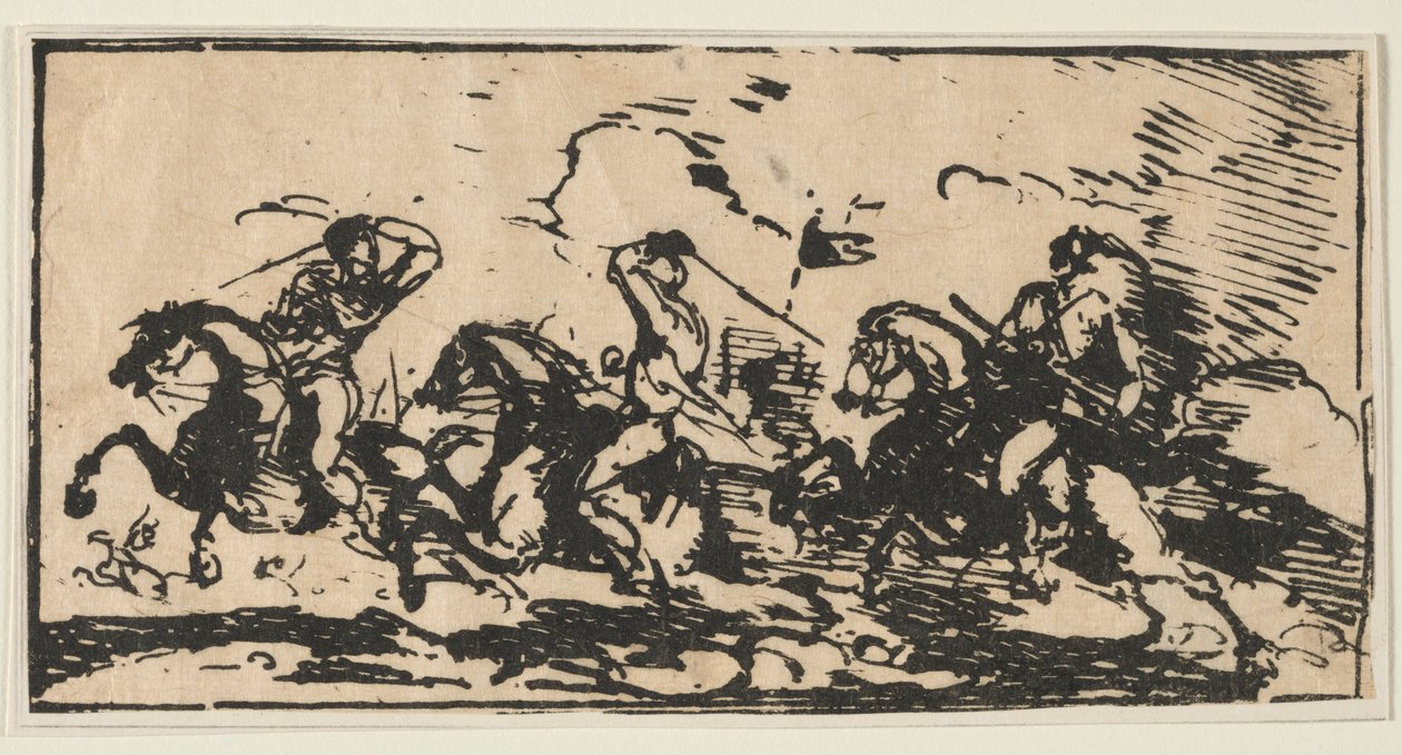 騎兵の戦い、c。 1803。 作： 不明