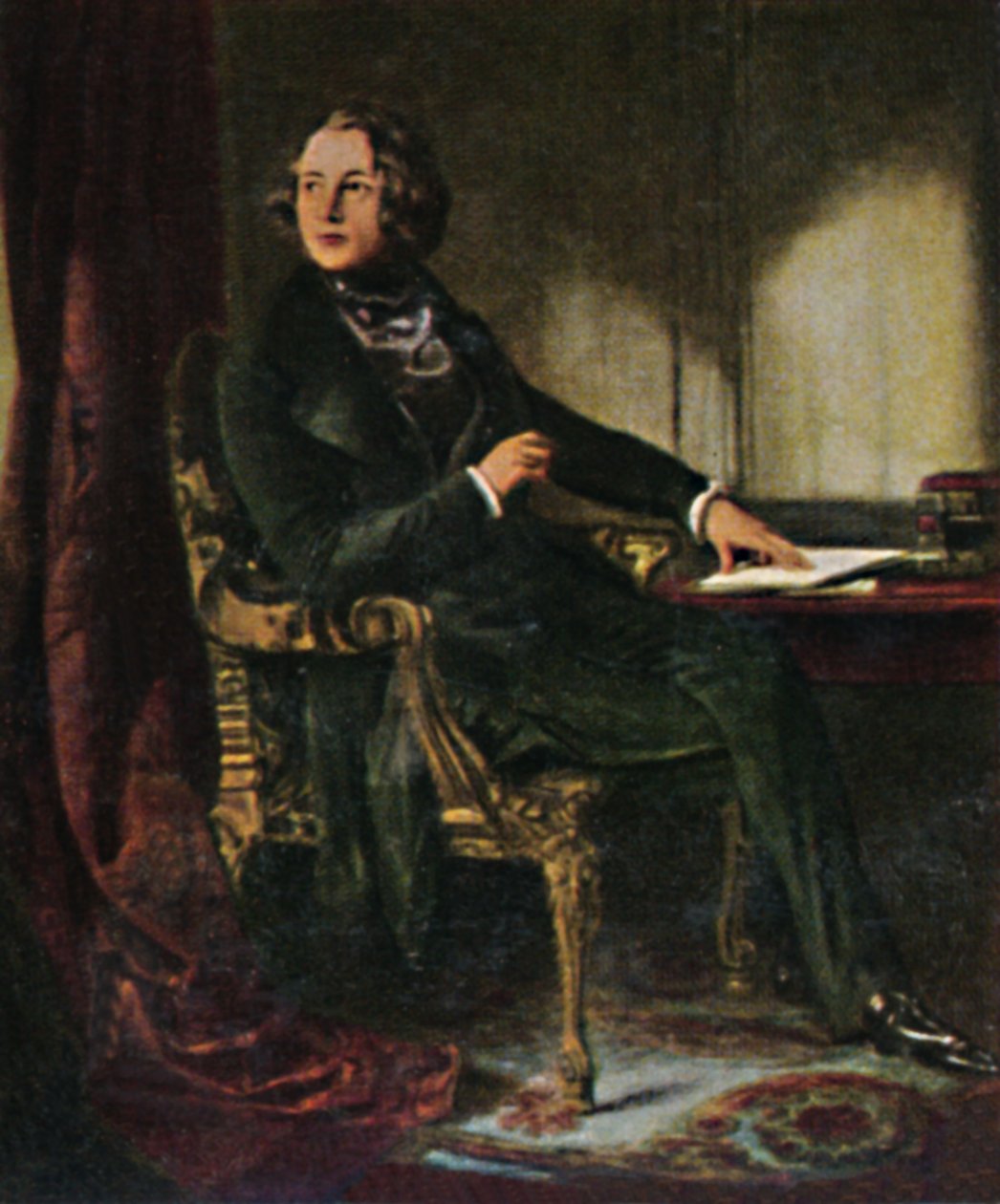 チャールズディケンズ1812-1870。 -マクリースによる絵画、1934年。 作： 不明