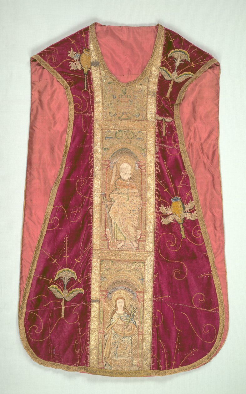 Chasuble、1500-1520。 作： 不明