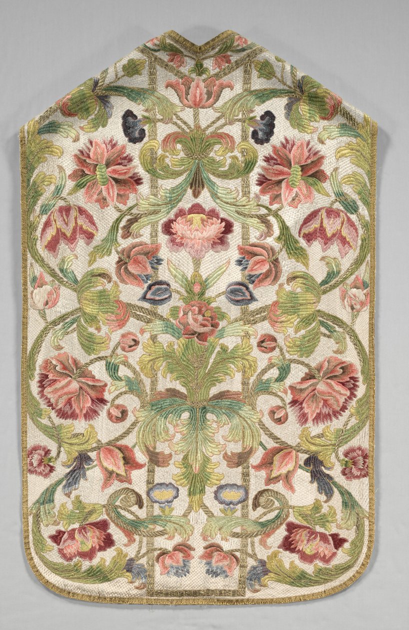 Chasuble、1700年代。 作： 不明