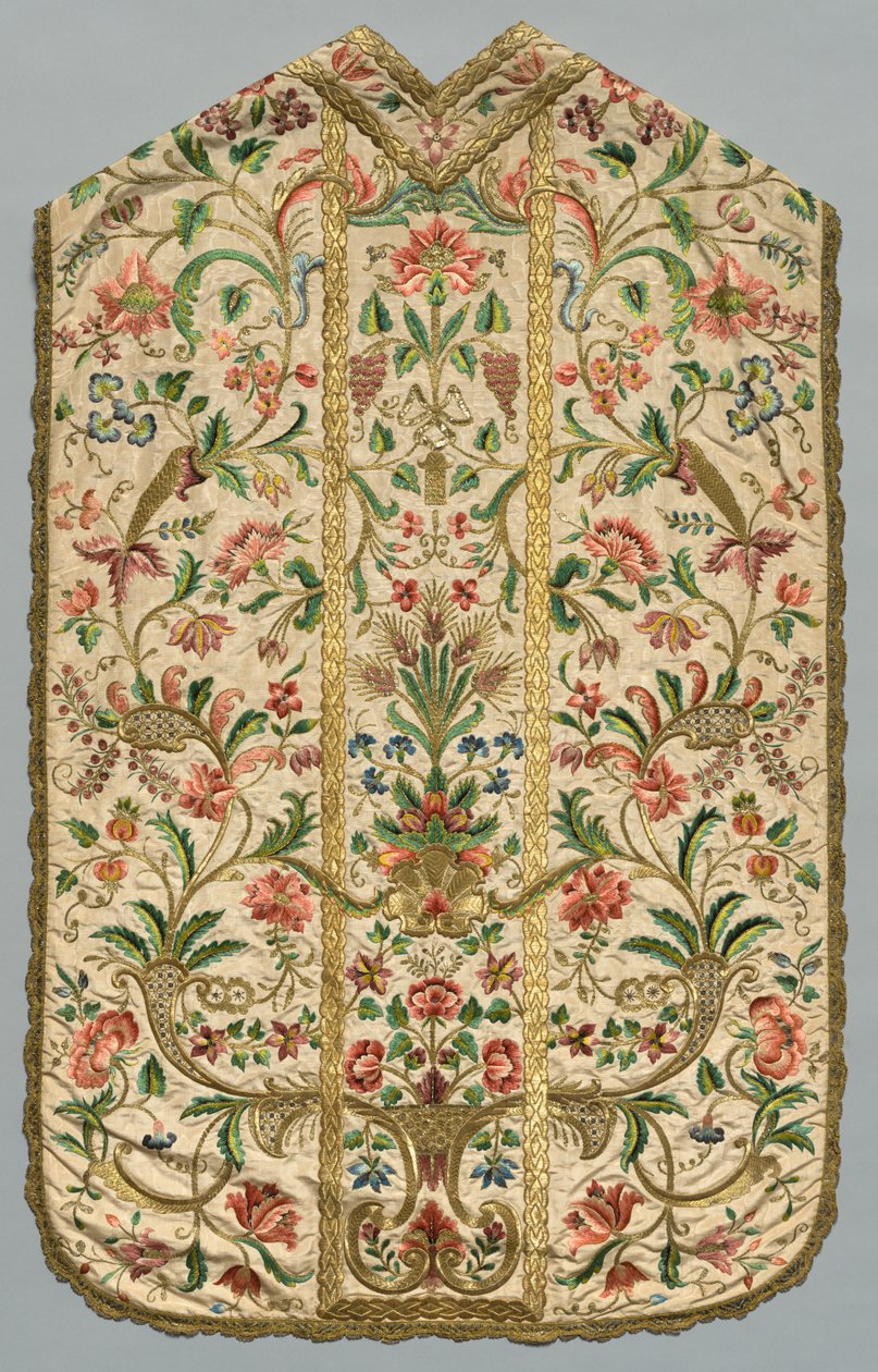 Chasuble、1700年代。 作： 不明