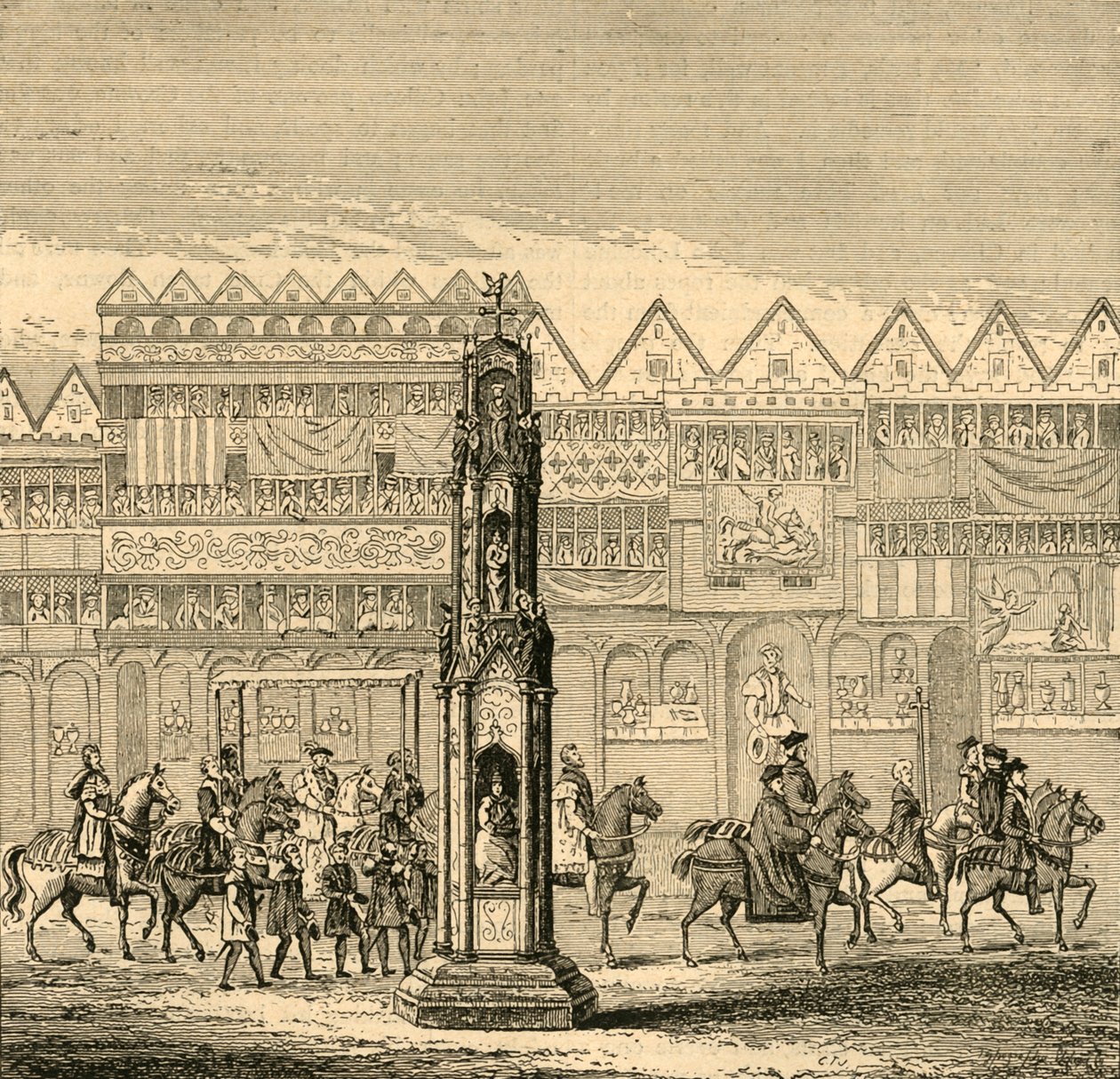それは1547年、1897年に登場した、Cheapside Cross。 作： 不明