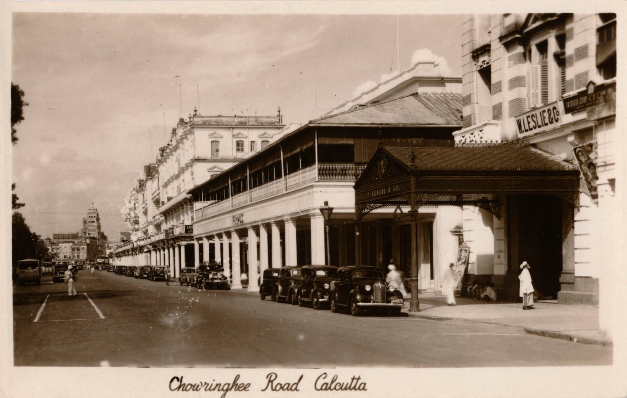 Chowringhee Road、カルカッタ、c1940 作： 不明