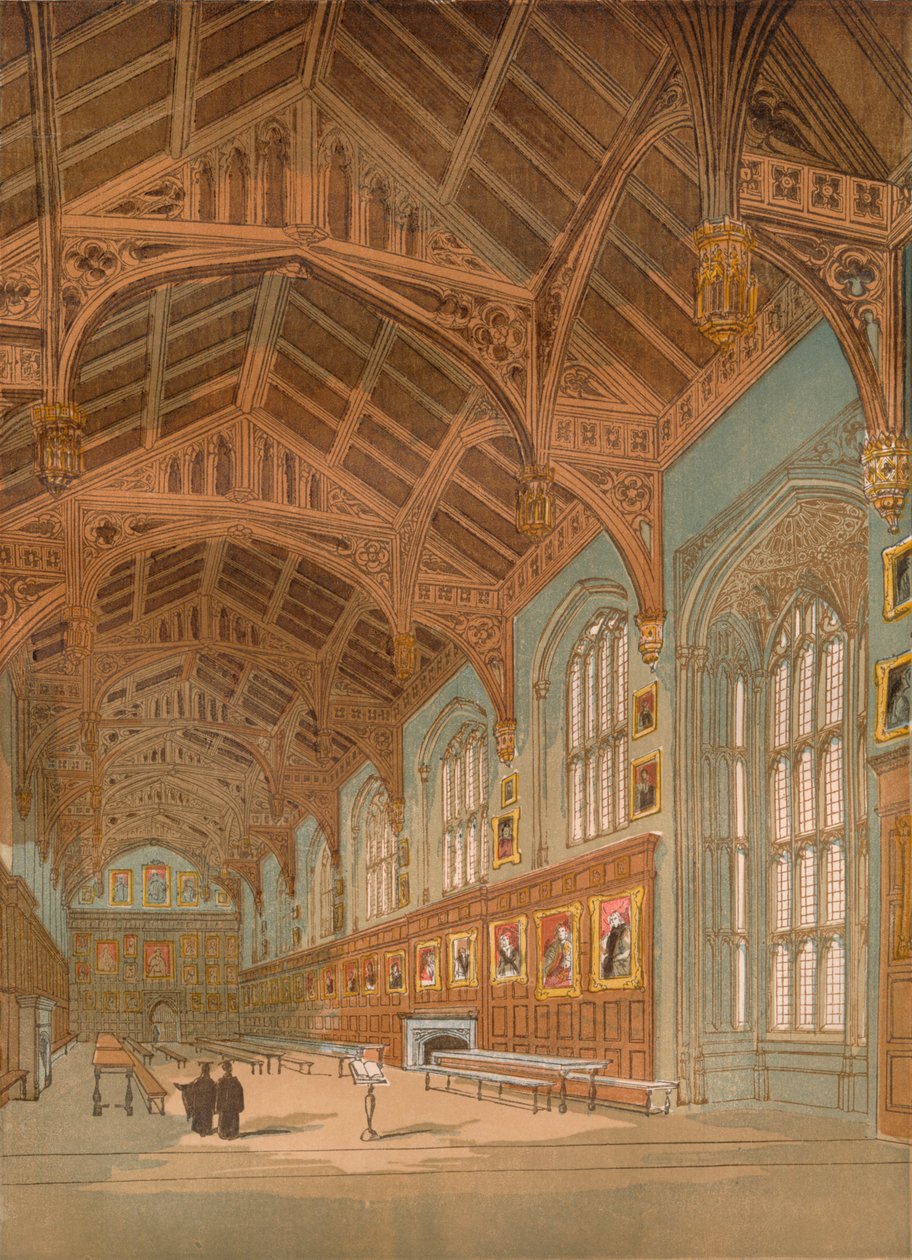 クライストチャーチホール、オックスフォード、c1845、1864 作： 不明