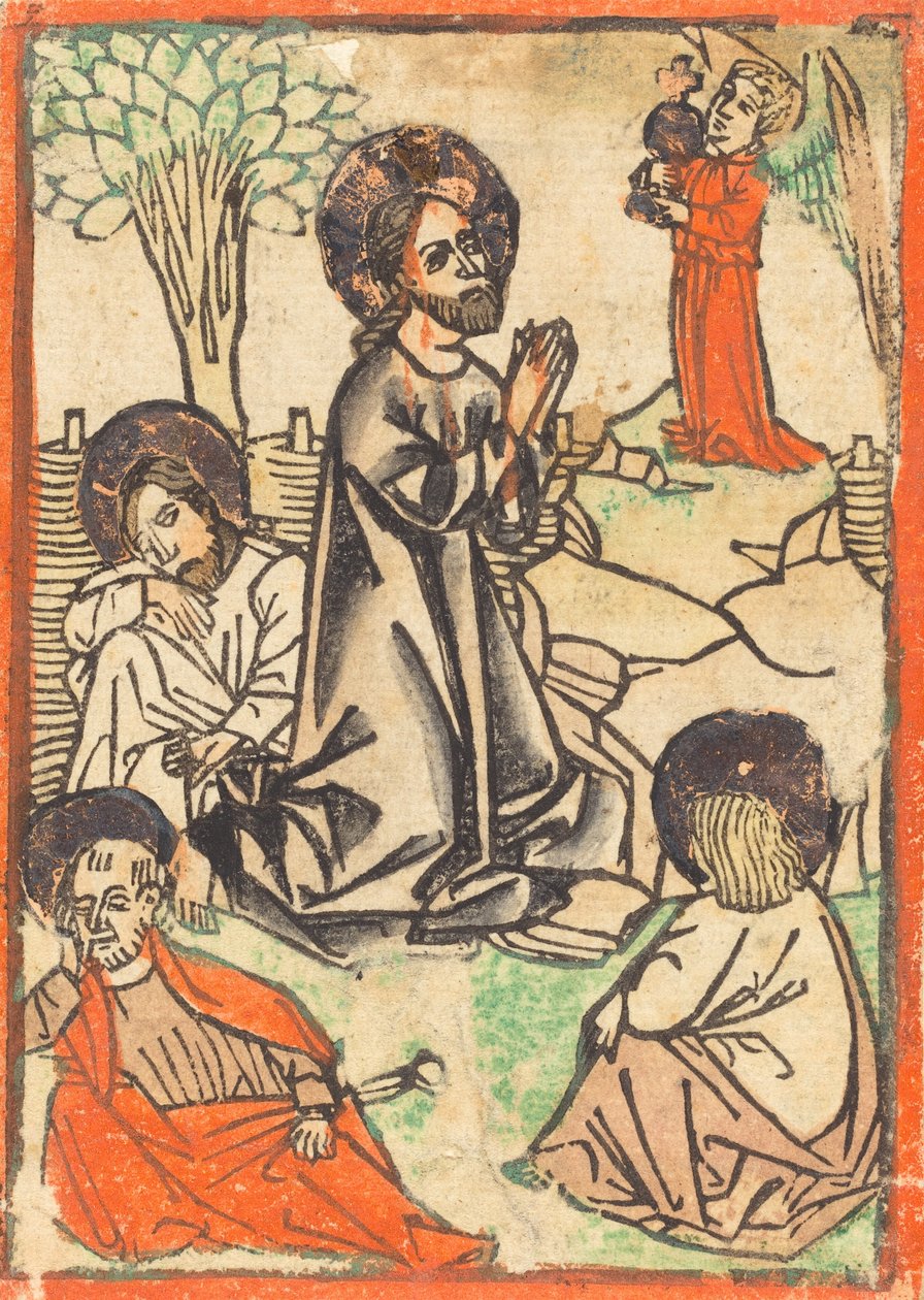 オリーブ山のキリスト、c。 1460。 作： 不明
