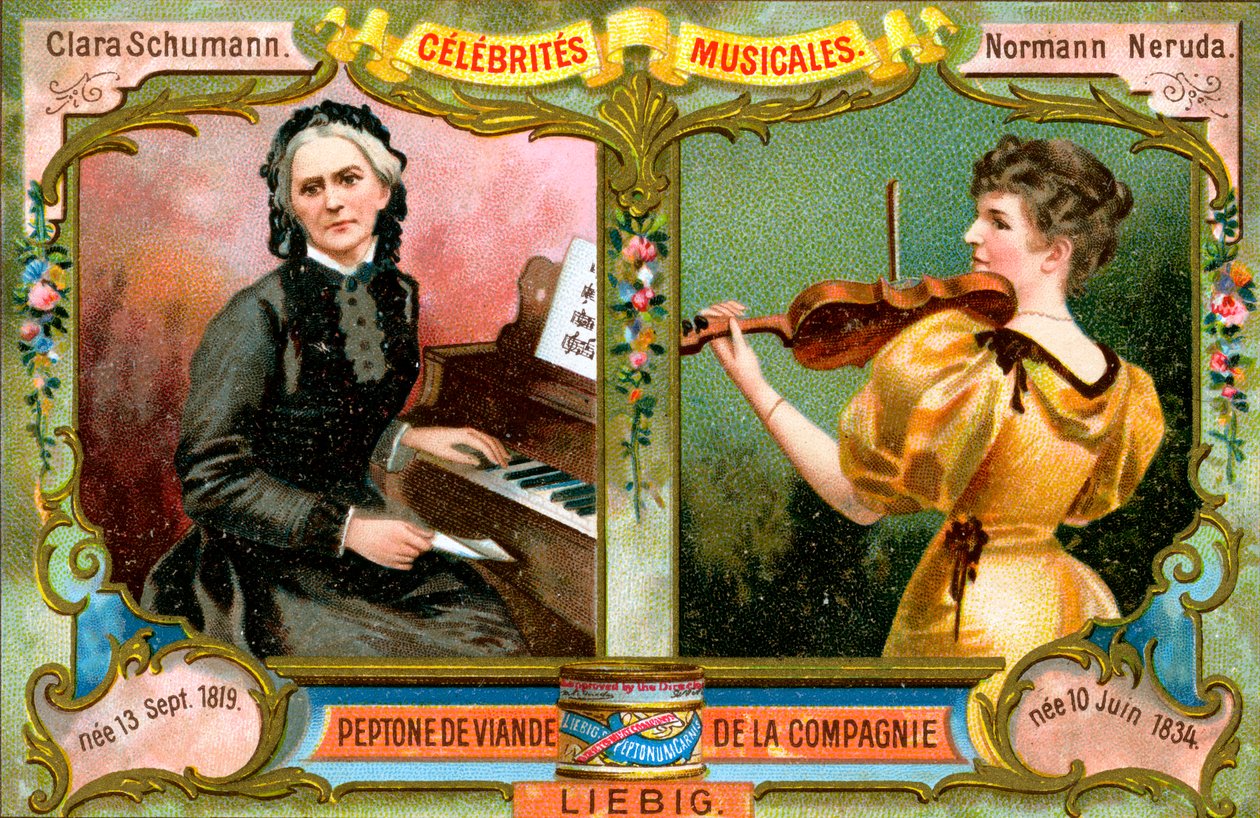 クララシューマンとウィルマノーマンネルーダ、c1900 作： 不明