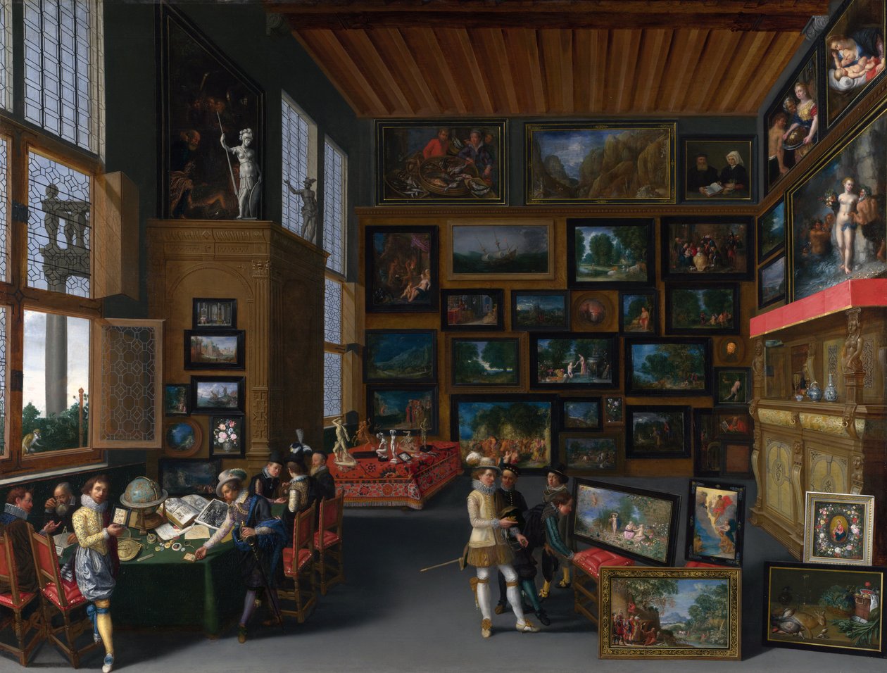 写真が飾られた部屋のCognoscenti 作： 不明